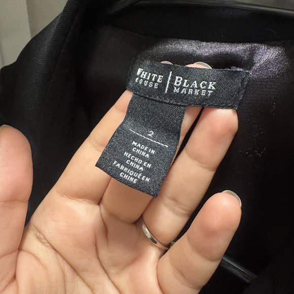 White House Black Market Sleeveless Trench Iconic Women Dress in Black Size 2 - Picture 5 of 5